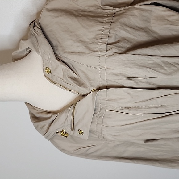 NEW Tahari Macrame Adele Anorak Tailored Glam Trench Coat Summer Fall Designer - Picture 12 of 15